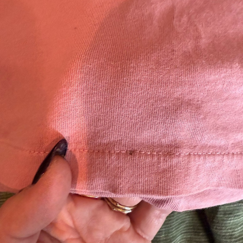 Madewell Men’s Garment Dyed Pocket Tee Pink M - Picture 2 of 5
